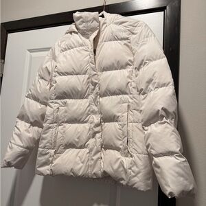 North face White Puffer Jacket